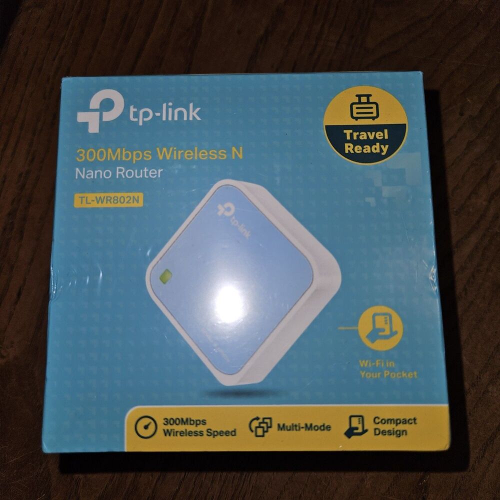 TP-LINK 300Mbps Portable Wireless Wi-Fi Travel Router TL-WR802N